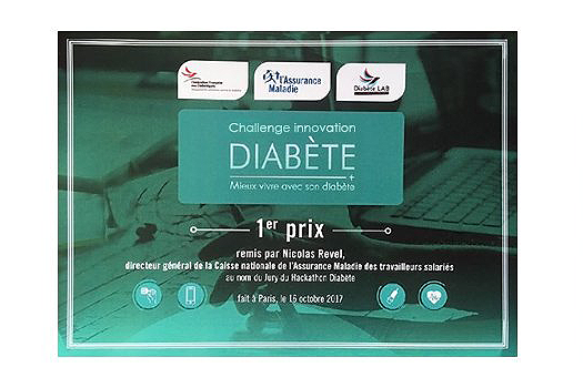 DIABNEXT lauréat du prix de l'innovation de l'assurance maladie 2017 Diabète
