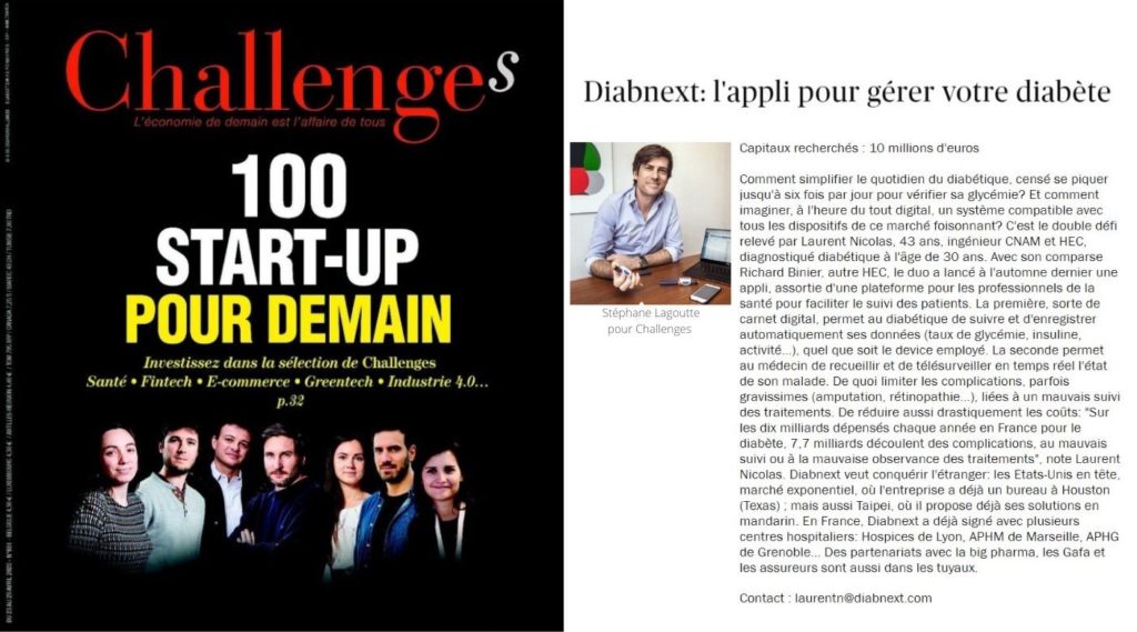 Quel est le top des startups du magazine Challenges ?